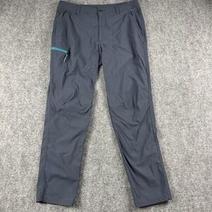 REI Co-op Pants Mens 36x32 Gray Hiking Zip Pocket Outdoor Trail Stretch